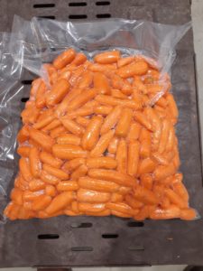 1ère GAMME : carottes lavées, pommes de terre brossées...